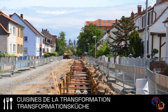 Baustelle eines Wärmenetzes