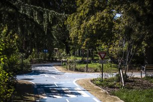 Jaussely-Park in Pau, Fahrradweg